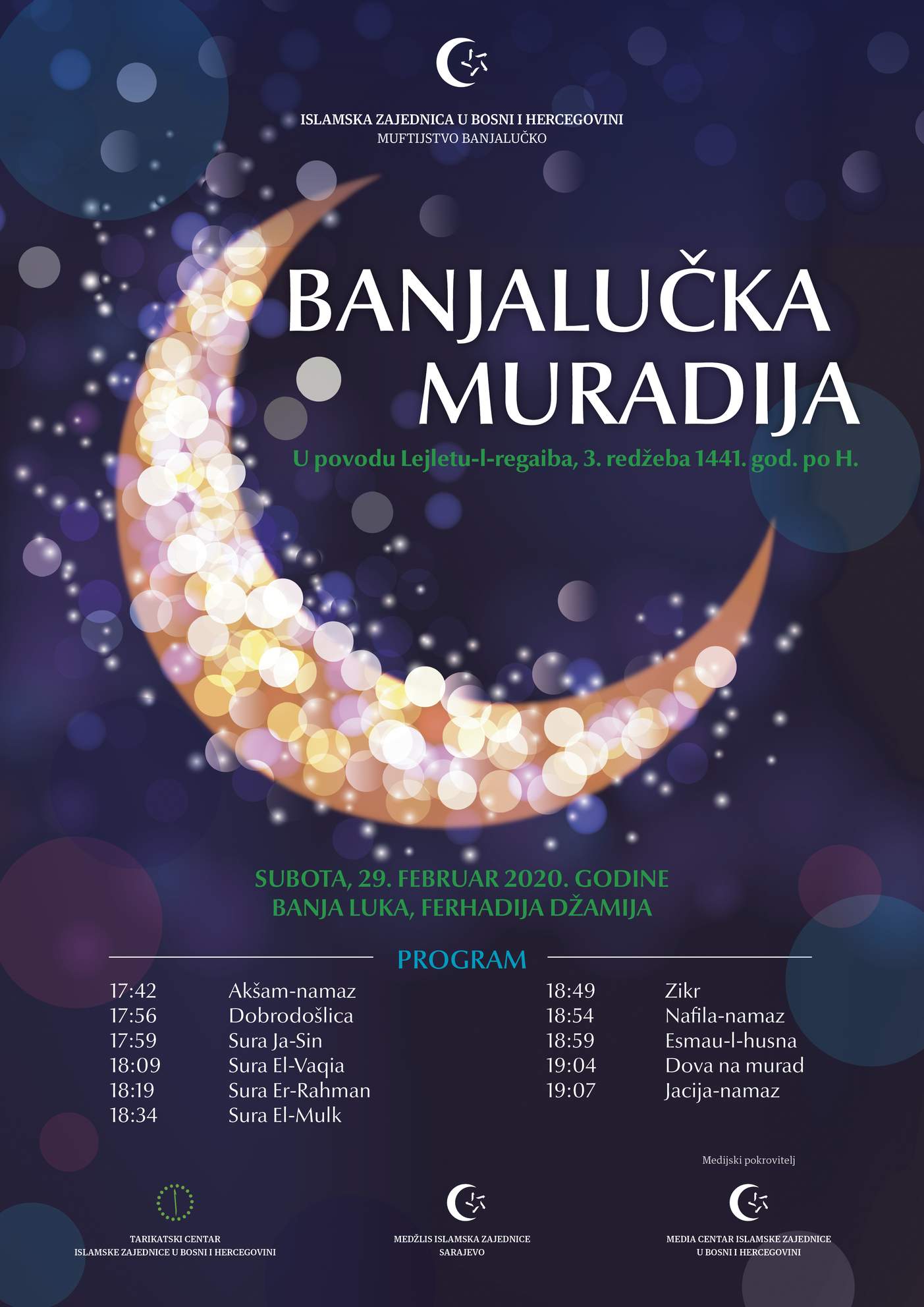 Plakat muradije 2020 - U subotu